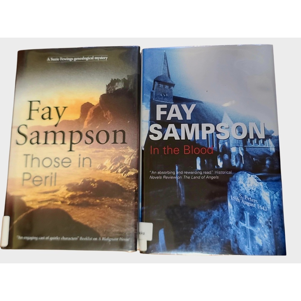 Fay Sampson "In the Blood" & "Those in Peril" Mystery Novels 2 Book Set